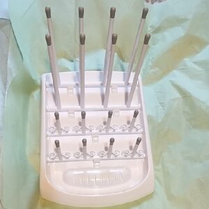 White and Gray Drying Rack